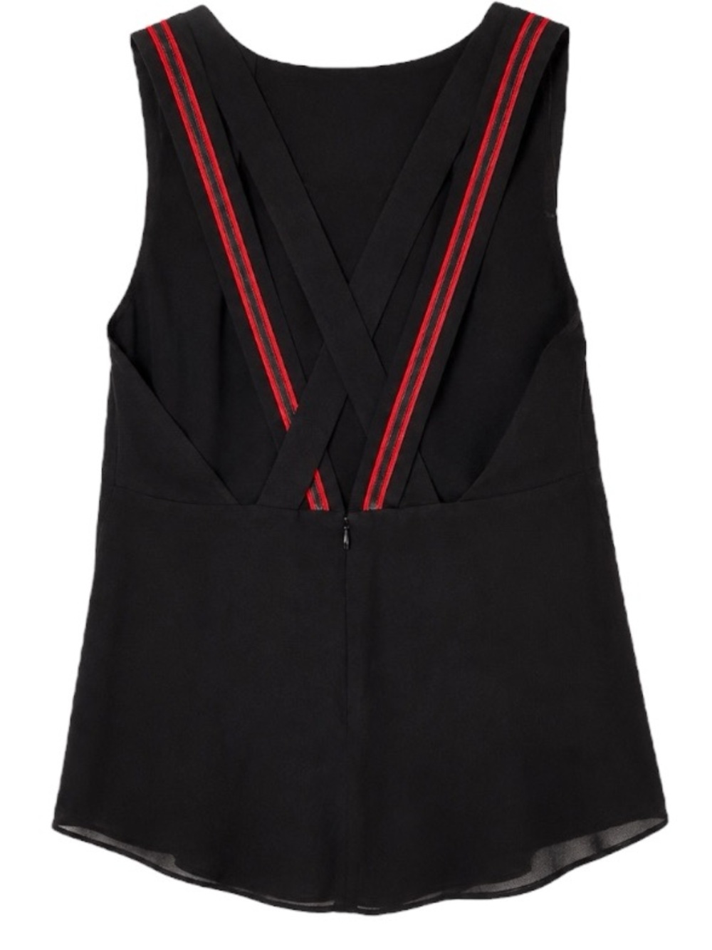 Claudie Pierlot Black Sleeveless Cross Back Top Size 36 US Small Paris Designer - Picture 4 of 7